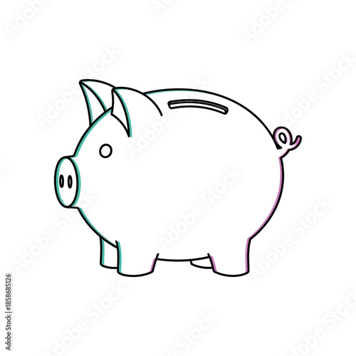 Cute Cartoon Piggy Bank Illustrations for Financial Saving Concepts