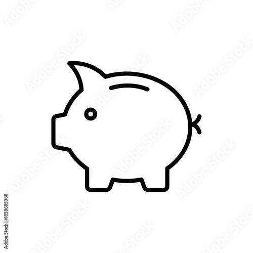Cute Piggy Bank Illustration Symbol of Savings and Financial Growth