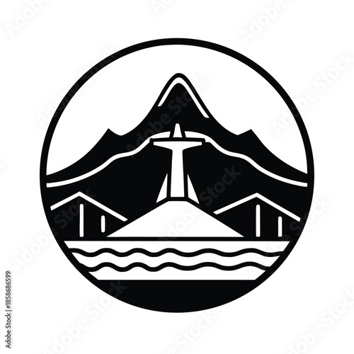 Serra Do Curral Mountain Outline Icon