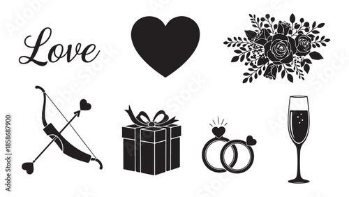 Symbols of love and celebration