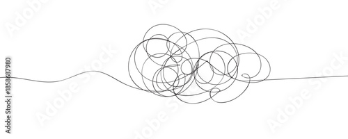 Set of hand drawn scribble sketch circle object. Tangled grungy round scribble. isolated on white background. doodle vector illustration .