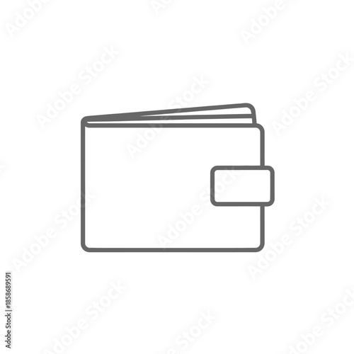Empty Wallet with Card Slot and Money Concept for Financial Planning