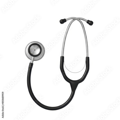 Medical stethoscope isolated on white background