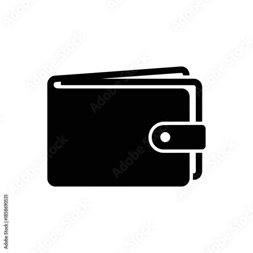 Minimalist Icon of a Wallet for Financial and Banking Concepts