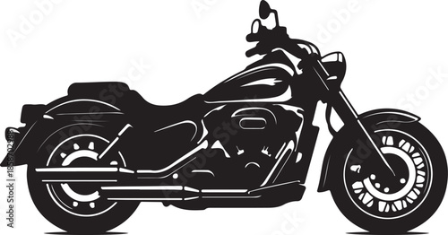 motorcycle on a white background