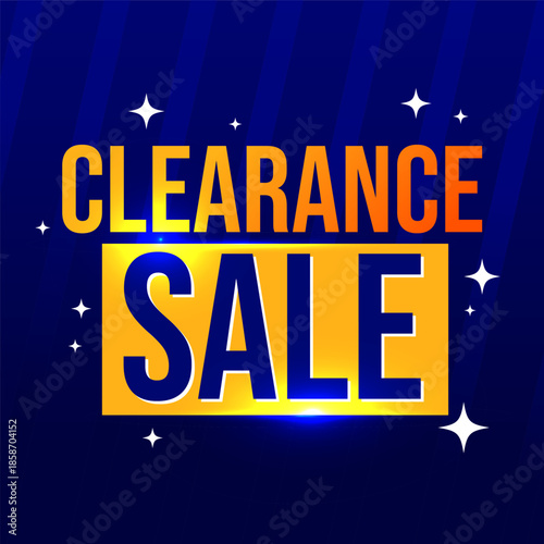 Clearance Sale Offers Web Banner Template Design Vector