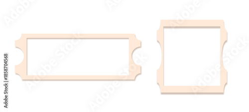  Empty white photo frame with shadow. Vector illustration on transparent Background. Picture Frame Set Isolated Transparent Background.