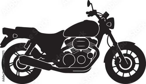 motorcycle silhouette vector