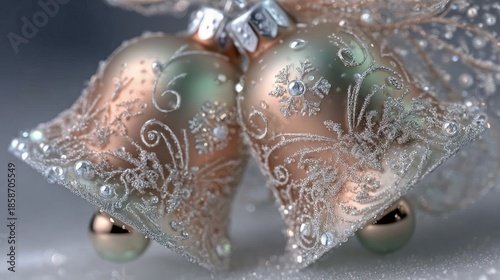 Wallpaper Mural Christmas bells decorating festive winter holidays Torontodigital.ca