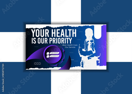 Healthcare priority concept with stethoscope and medical professional
