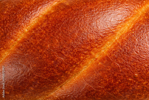 プレッツェルの焼き面のつや感マクロ質感背景