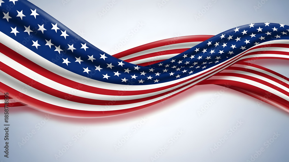 Fototapeta premium american flag with stars