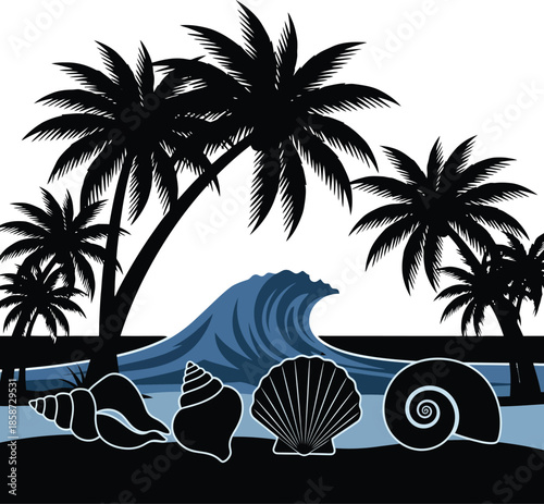 tropicalpalmtreesilhouette