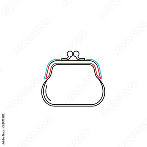 Vintage Metal Frame Clasp Wallet for Coins and Small Items