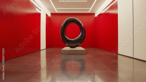 Beautiful Apartment, Sofa, Chair, Dining Table wall Mockup Interior design of modern living room