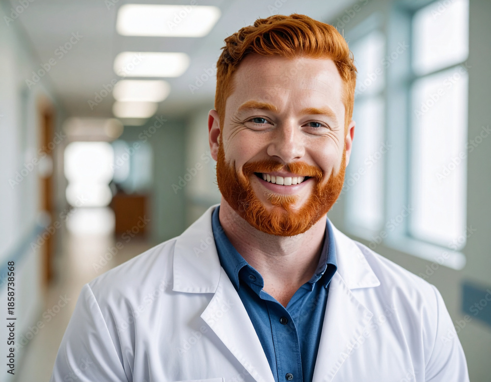 Obraz premium Happy doctor smiling
