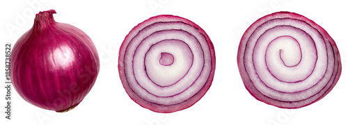 Wallpaper Mural Slicing red onion on transparent background food photography kitchen close-up fresh ingredient Torontodigital.ca