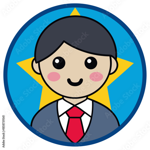 Teacher inspiration icon designed with abstract elements, symbolizing ideas and enlightenment in education.