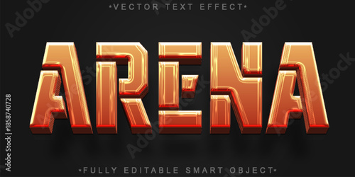 Arena Battle Combat Stage Vector Fully Editable Smart Object Text Effect