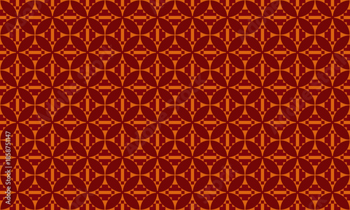 Elegant red and gold Chinese traditional ornament pattern for lunar new year festive background.