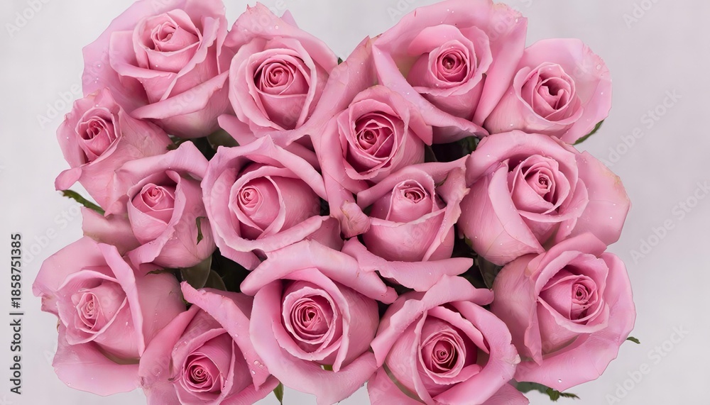 Fototapeta premium pink roses bouquet