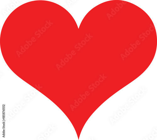 red heart vector illustration