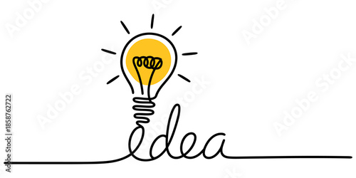 Creative Light Bulb Idea Illustration for Inspiration