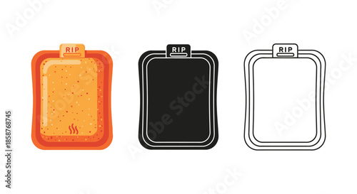 Three screens displaying rip in different colour schemes