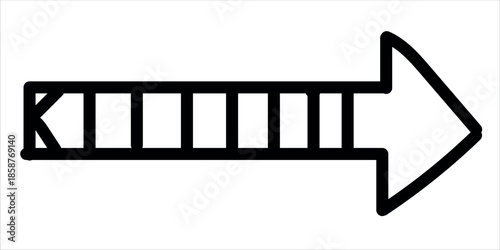 Dna double helix with arrow pointing right