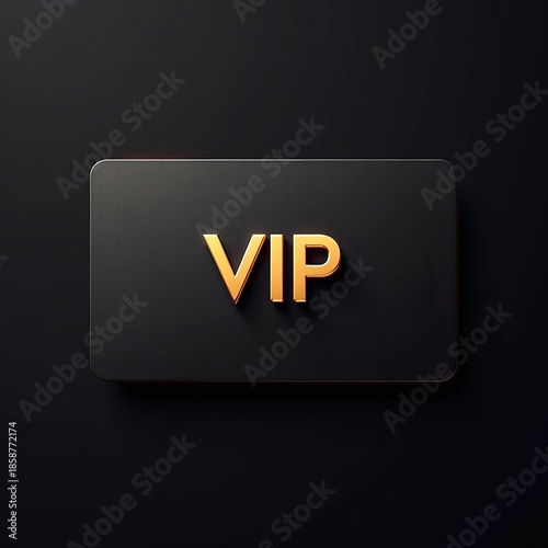 premium VIP privilege card digital illustration