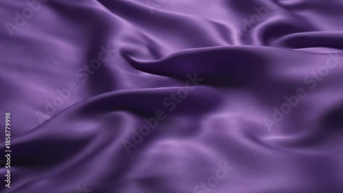 Purple Satin Fabric Waves Smoothly, Abstract Background