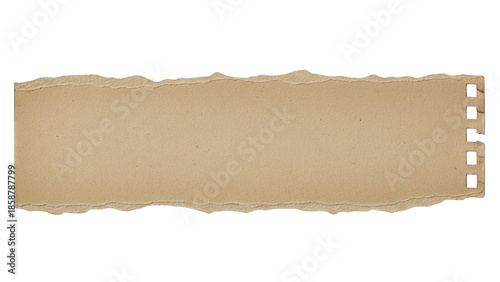 Brown paper tape isolated on transparent background isolated on transparent background