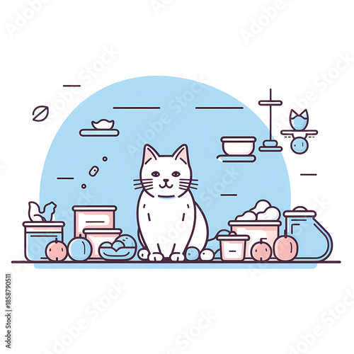Cozy Indoor Cat Lifestyle Banner Design