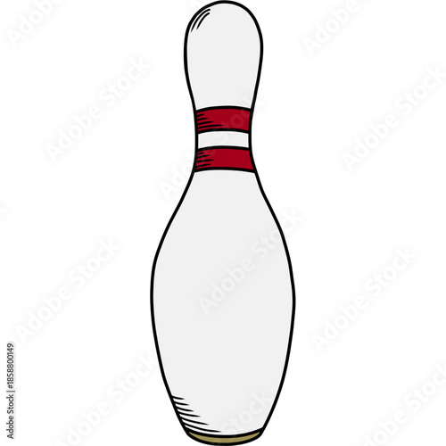 bowling ball and pins