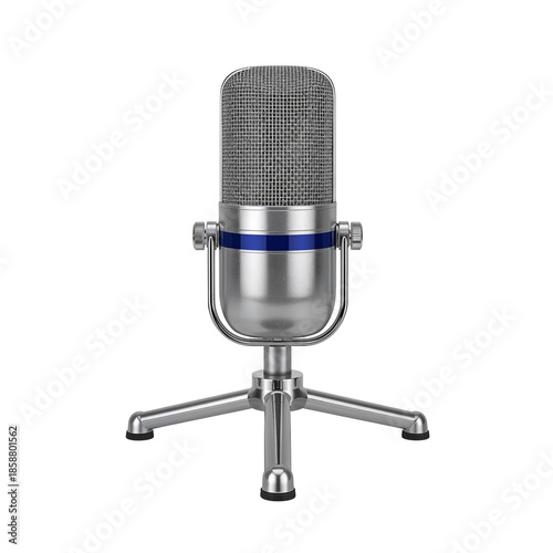 Classic Microphone Stands on a Sturdy Holder Ready for Recording or Live Perf...