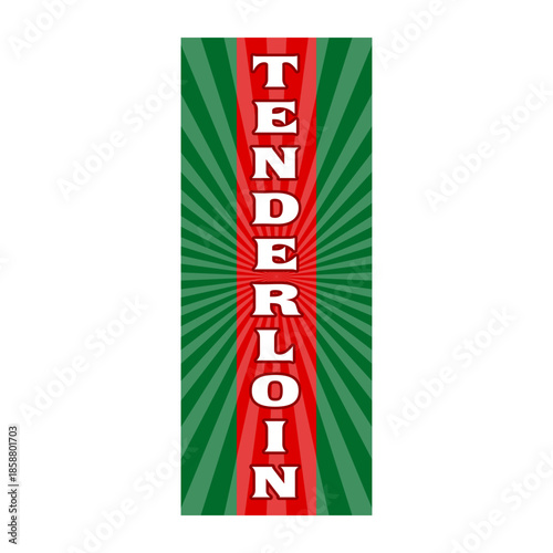 Rectangle Flag For Tenderloin