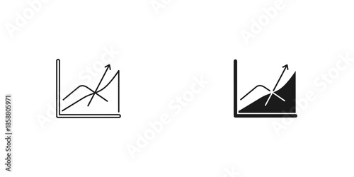 Financial Graphs with Positive and Negative Trends