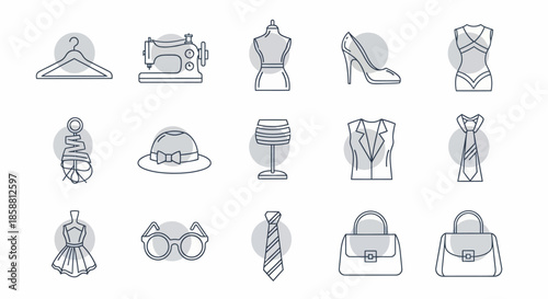 Fashion Icons - A Collection of Stylish Accessories and Garments.