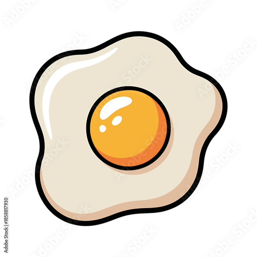 Fried Egg Illustration