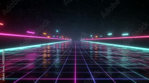 Neon Gridscape