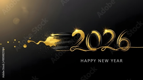 Golden new year's eve 2026 celebration