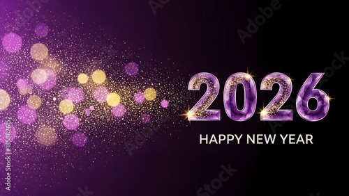 Happy new year 2026 celebration background