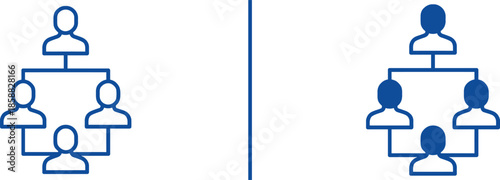 Organizational Diagrams: Conceptual representation of hierarchical structure, highlighting clear lines of authority and reporting relationships.