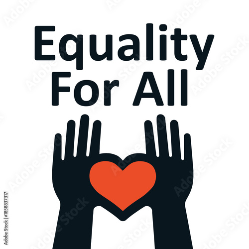 Diversity and Inclusion Equality For All Social Justice Concept and MLK Day