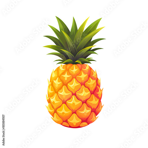 Exotic Pineapple Whole Fruit Icon