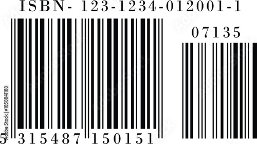 ISBN barcode for books, eps, jpg, png file