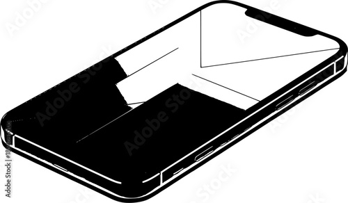 cell phone isolated on white