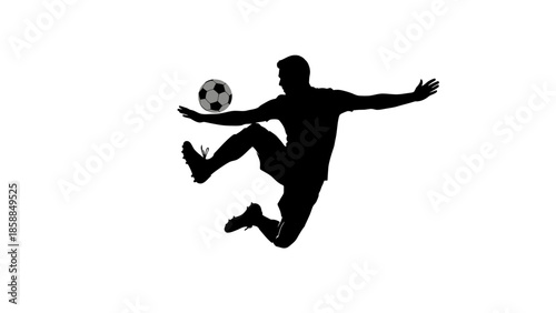 jumping people silhouettes