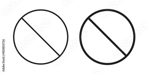 Blocked icons set in multiple style collection