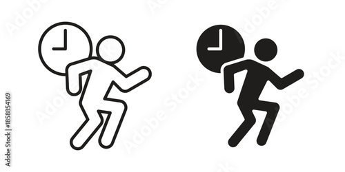 Busy icons set in multiple style collection